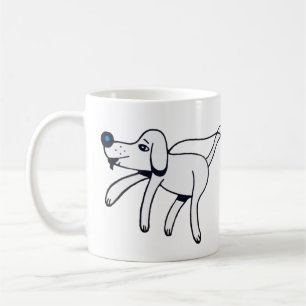 Spaziergang, Hündchen. Kaffeetasse