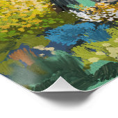 Spaziergang im Herbstunterholz. Poster (Ecke)