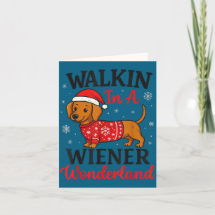 Spaziergang im Wiener Wunderland Mini-Dackel Weihn Karte