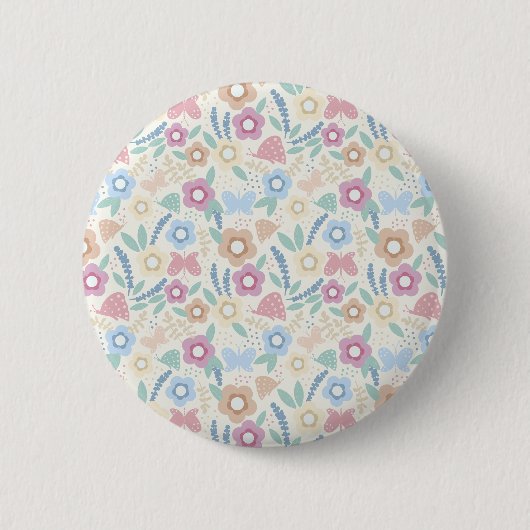 Spaziergang in den Gärten Knöpfe Button (Vorderseite)