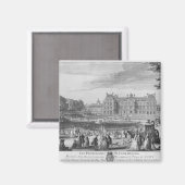 Spaziergang in den Luxemburger Gärten, 1729 Magnet (Vorderseite/Rückseite)