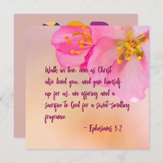 Spaziergang in der Liebe Christliche florale Inspi (Vorne/Hinten)