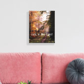 Spaziergang in der Light Bible Verse Leinwanddruck (Insitu (Wohnzimmer))