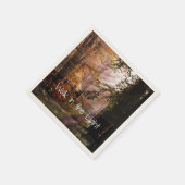 Spaziergang in der Light Bible Verse Serviette (Ecke)