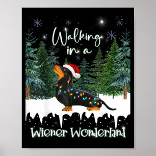 Spaziergang in einem Wiener Wunderland Dachshund Poster