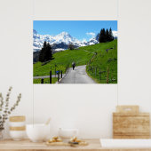 Spaziergang in Murren Poster (Küche)