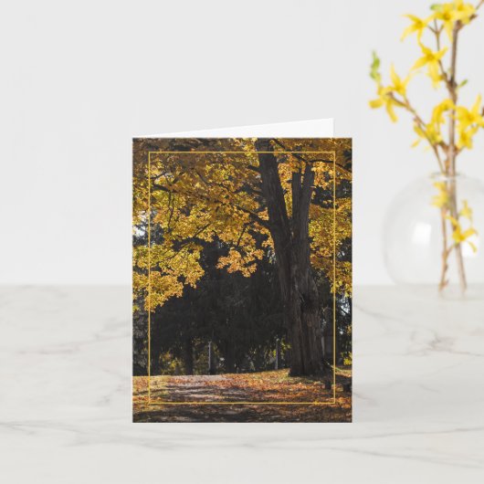 Spaziergang Karte (Gelbe Blume)