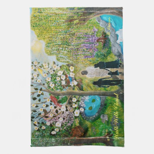 Spaziergang mit Christ Kitchen Handtuch (Vertikal)