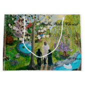 Spaziergang mit Christus großen Geschenktasche Große Geschenktüte (Vorderseite)