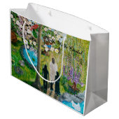 Spaziergang mit Christus großen Geschenktasche Große Geschenktüte (Rückseite Schrägansicht)