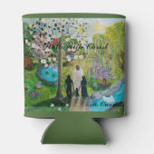 Spaziergang mit Christus kann kühlen Dosenkühler (Rückseite)