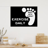 Spaziergang mit Christus Poster (Küche)