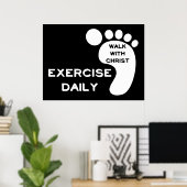 Spaziergang mit Christus Poster (Heimbüro)