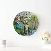 Spaziergang mit Christusuhr mit Zahlen Große Wanduhr (Zuhause)