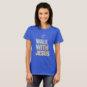 Spaziergang mit Jesus Christlichen Glaube Pastel G T-Shirt (Vorne ganz)