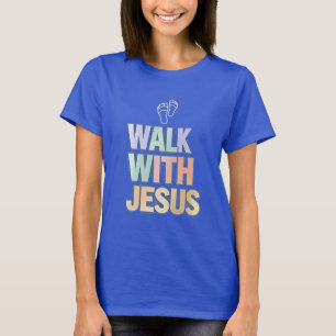 Spaziergang mit Jesus Christlichen Glaube Pastel G T-Shirt