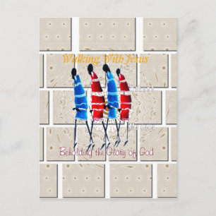 Spaziergang mit Jesus Hakuna Matata Inspiriert Bea Postkarte