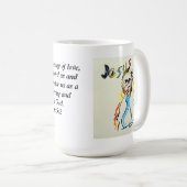 Spaziergang mit Jesus Kaffeetasse (VorderseiteRechts)