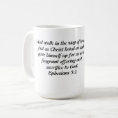 Spaziergang mit Jesus Kaffeetasse (Vorderseite Links)