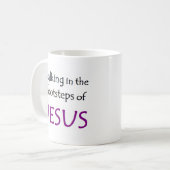 Spaziergang mit Jesus Kaffeetasse (Vorderseite Links)