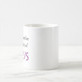 Spaziergang mit Jesus Kaffeetasse (Mittel)