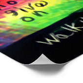 Spaziergang mit Jesus Poster (Ecke)