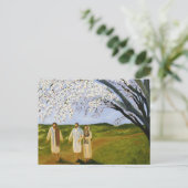 Spaziergang mit Jesus Postkarte (Stehend Vorderseite)