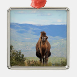 Spaziergang mit Muffin Keramik Ornament