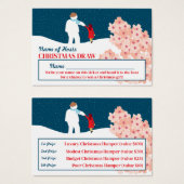 Spaziergang mit Snowman Weihnachten Party Raffles (Vorne & Hinten)