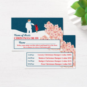 Spaziergang mit Snowman Weihnachten Party Raffles