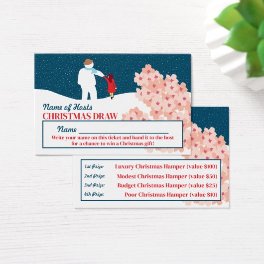 Spaziergang mit Snowman Weihnachten Party Raffles (Schreibtisch)