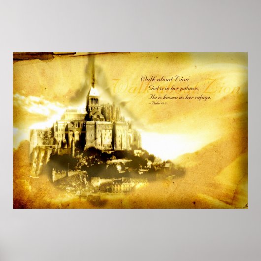 Spaziergang über Zion Poster (Vorne)