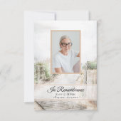 Spaziergang zum Beerdigungsdenkmal-Beileid Dankeskarte (Vorderseite)