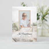 Spaziergang zum Beerdigungsdenkmal-Beileid Dankeskarte (Stehend Vorderseite)