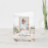 Spaziergang zum Beerdigungsdenkmal-Beileid Dankeskarte (Vorderseite)