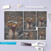 Spaziergang zum Leuchtturm Seidenpapier (Handwerk)