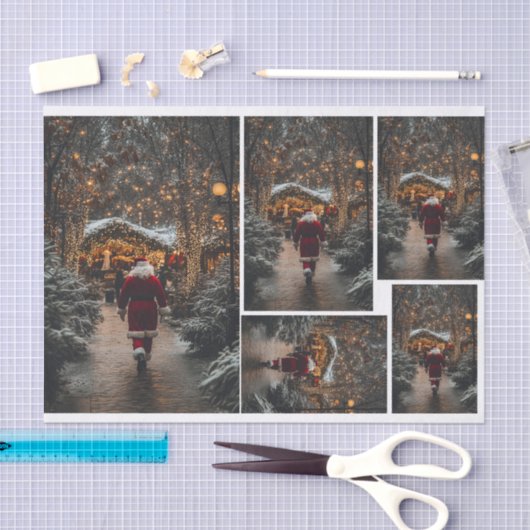 Spaziergang zum Leuchtturm Seidenpapier (Handwerk)