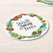 Spaziergang zwischen dem Trees Untersetzer Set (Angewinkelt)