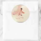 Spaziergänge durch Glaubensaufkleber Runder Aufkleber (Tasche)