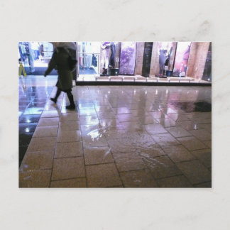 Spaziergänge durch Puddles Postkarte