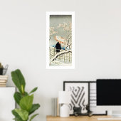 Spaziergänge im Schnee Ukiyo-e Poster (Heimbüro)