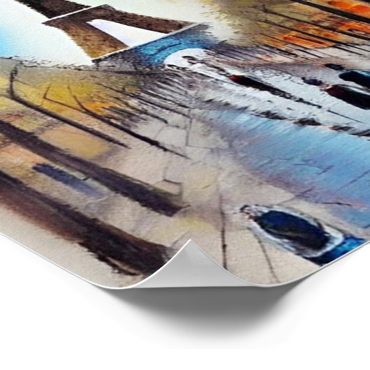 Spaziergänge in Paris Poster (Ecke)