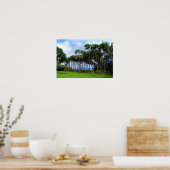 Spaziergänge zu Palmen in Hawaii Poster (Küche)