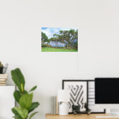 Spaziergänge zu Palmen in Hawaii Poster (Heimbüro)