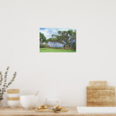 Spaziergänge zu Palmen in Hawaii Poster (Küche)