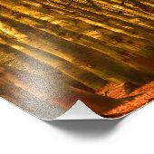 Spazierweg durch den Wald im Herbst Fotodruck (Ecke)