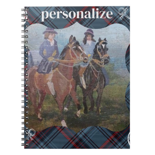 Spazierweg heute kariert notizblock (Vorderseite)