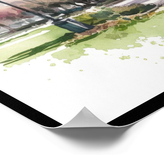 Spazio -100 m vom Meer entfernt Poster (Ecke)