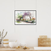 Spazio -100 m vom Meer entfernt Poster (Küche)