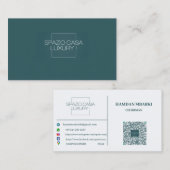 SPAZIO CASA LUXURY Business Card Visitenkarte (Vorne/Hinten)